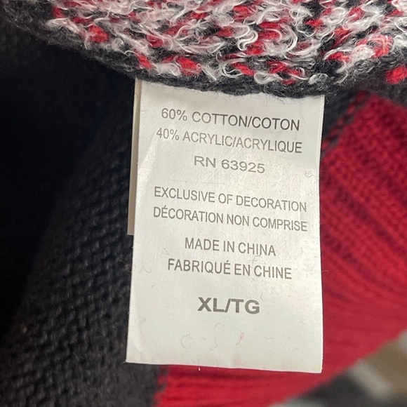 Santa Claus Draft Beer Drinking Ugly Christmas Sweater Cheers Men's Sz XL - Picture 6 of 9